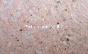 Wall coating Building heat insulating material A