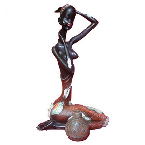 Africa girl art figures promotion gift