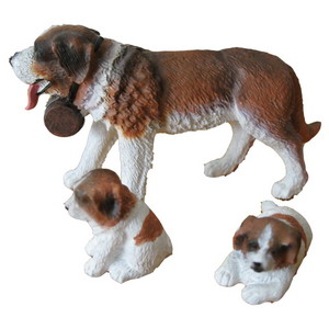 lovely dog set figures birthday gift