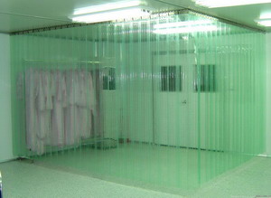 Clear soft glass customized shop curtain 1.2MM thick