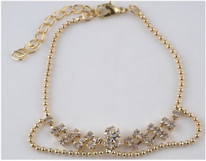 Fashion jewelry diamond-mounted necklace OEM