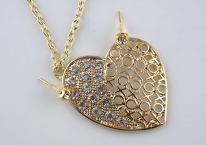 Fashion jewelry diamond pendant necklace OEM